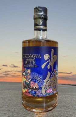 画像1: 久米仙酒造 OKINAWA island BLUE Rice whisky 40% 500ml