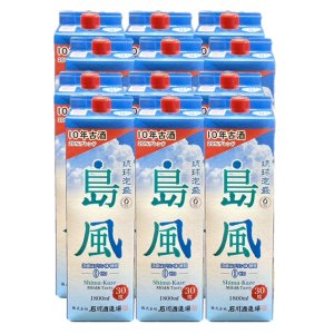 画像: 石川酒造場 島風 30度 1800ml 紙パック×12本