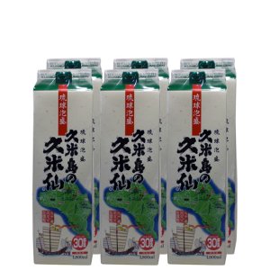 画像: 久米島の久米仙　久米島の久米仙パック30度1,800ml　6本セット