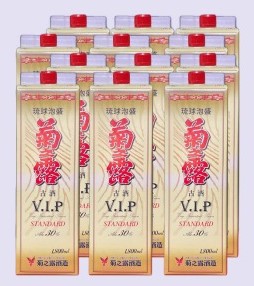 画像1: 菊之露酒造 菊之露VIPスタンダード 古酒 30度 1800ml 紙パック×12本