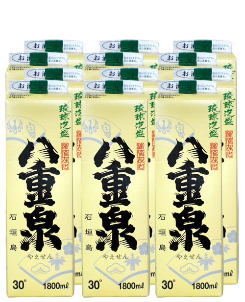 画像1: 八重泉酒造　八重泉30度　1800ｍl×12本 紙パック