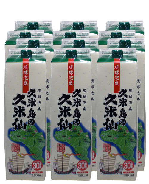 画像1: 久米島の久米仙　久米島の久米仙パック30度1,800ml　12本セッ.ト